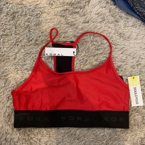 Koral x soul cycle sports bra